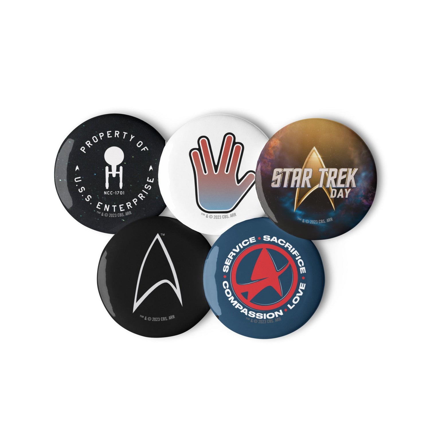 Star Trek Day Set of 5 Exclusive Pins - Paramount Shop