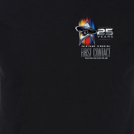 Star Trek: First Contact 25th Anniversary Small Logo Adult Short Sleeve T - Shirt - Paramount Shop