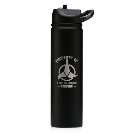 Star Trek Klingon Property Of Laser Engraved SIC Water Bottle - Paramount Shop