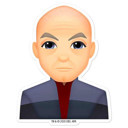 Star Trek: Picard Picard Emoji Die Cut Sticker - Paramount Shop