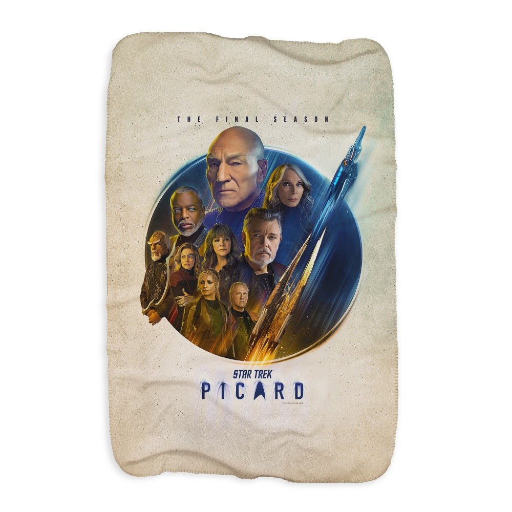 Star Trek: Picard Season 3 Cast Sherpa Blanket - Paramount Shop