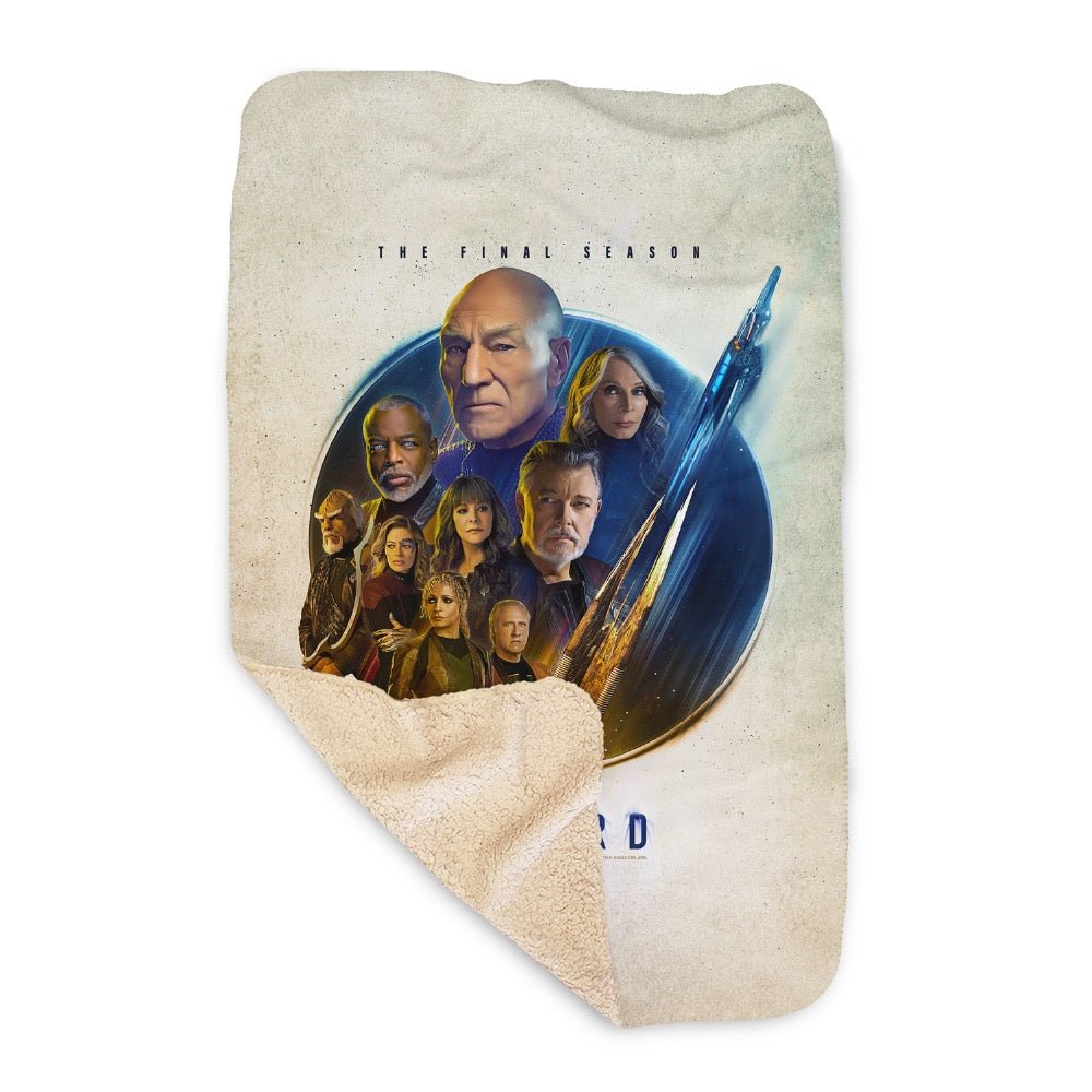 Star Trek: Picard Season 3 Cast Sherpa Blanket - Paramount Shop