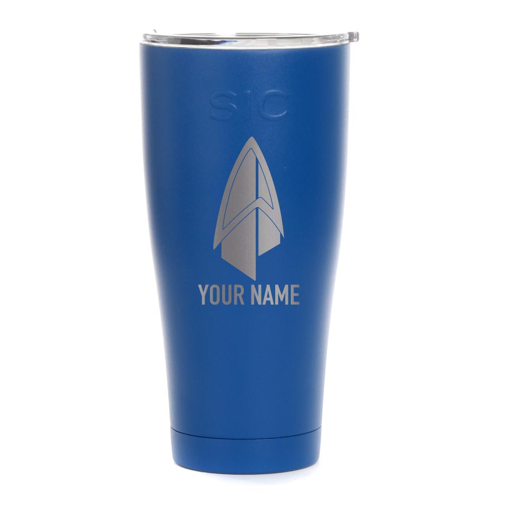 Star Trek: Picard Starfleet Badge Personalized Laser Engraved SIC Tumbler - Paramount Shop