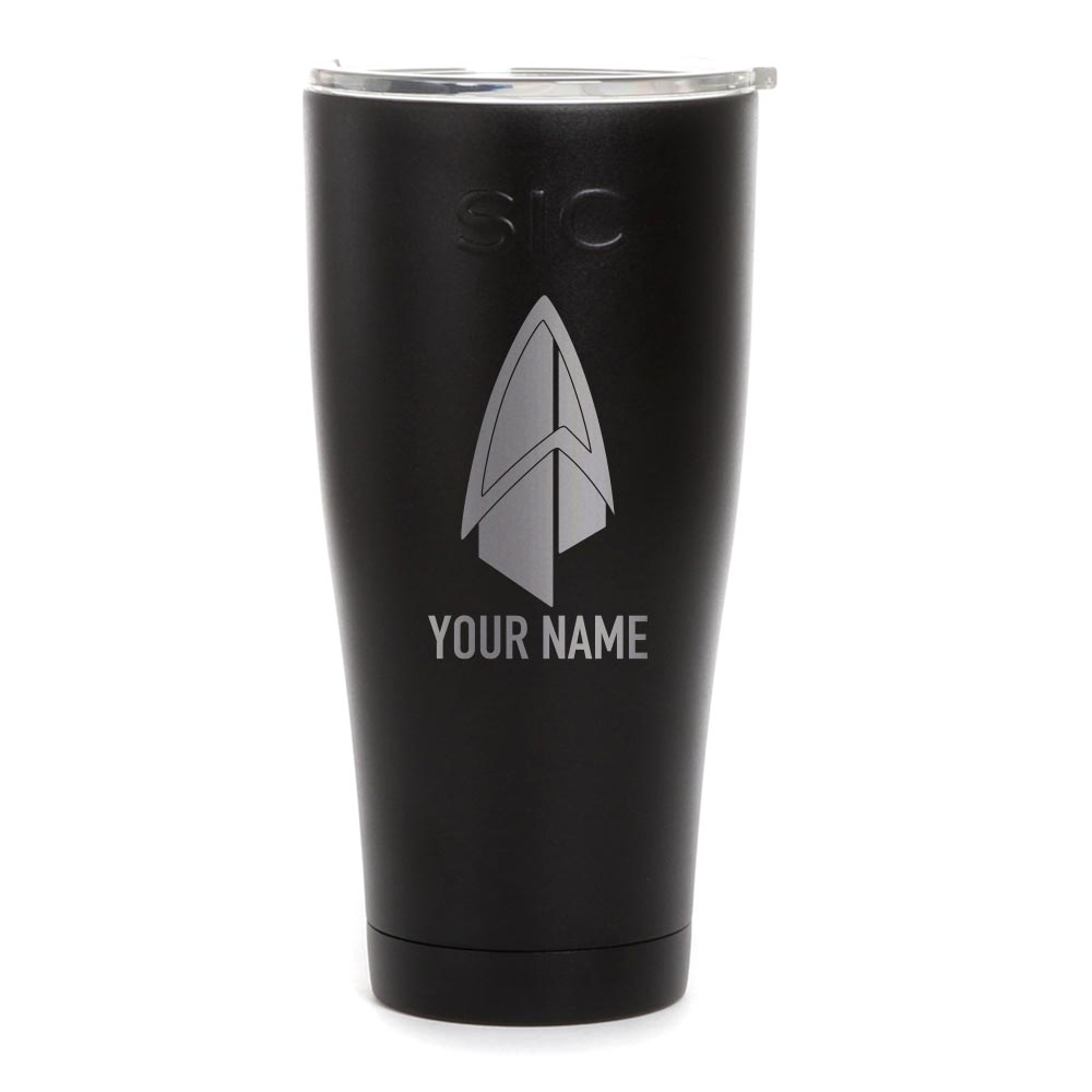 Star Trek: Picard Starfleet Badge Personalized Laser Engraved SIC Tumbler - Paramount Shop