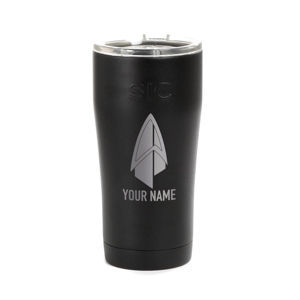 Star Trek: Picard Starfleet Badge Personalized Laser Engraved SIC Tumbler - Paramount Shop