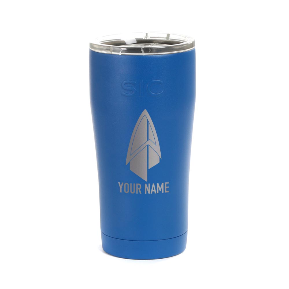 Star Trek: Picard Starfleet Badge Personalized Laser Engraved SIC Tumbler - Paramount Shop