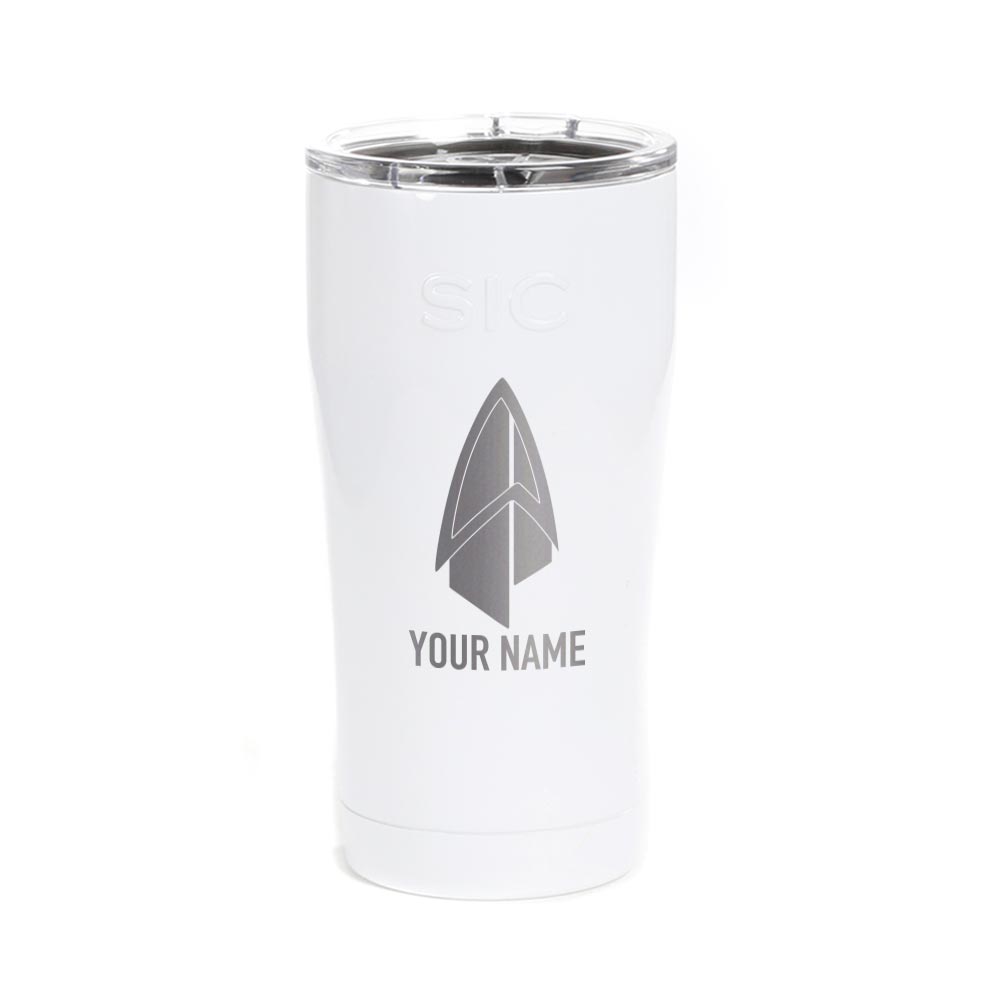 Star Trek: Picard Starfleet Badge Personalized Laser Engraved SIC Tumbler - Paramount Shop