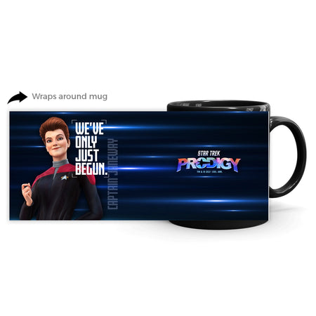 Star Trek: Prodigy Captain Janeway "We've Only Just Begun" Black Mug - Paramount Shop