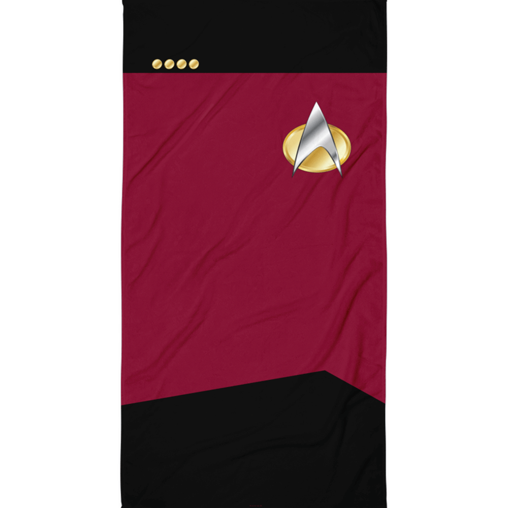 Star Trek: The Next Generation Command Uniform Beach Towel - Paramount Shop