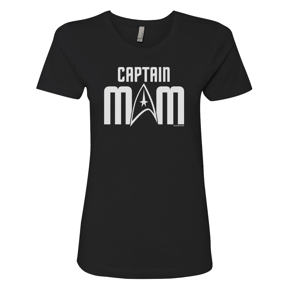 Star Trek: The Original Series Captain Mom Women's Short Sleeve T - Shirt - Paramount Shop