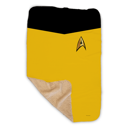 Star Trek: The Original Series Command Uniform Sherpa Blanket - Paramount Shop