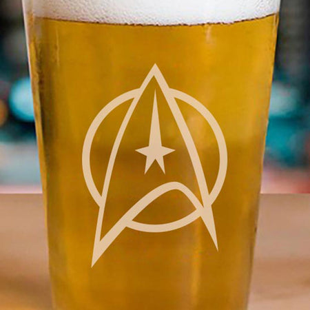 Star Trek: The Original Series Delta Laser Engraved Pint Glass - Paramount Shop