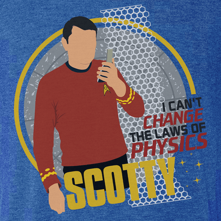 Star Trek: The Original Series Scotty Men's Tri - Blend T - Shirt - Paramount Shop