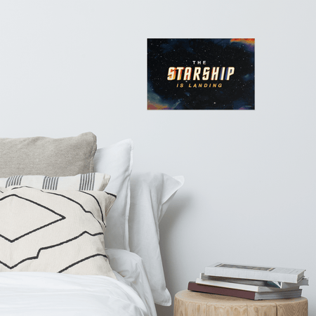 Star Trek The Starship Is Landing Premium Matte Paper Poster - Paramount Shop