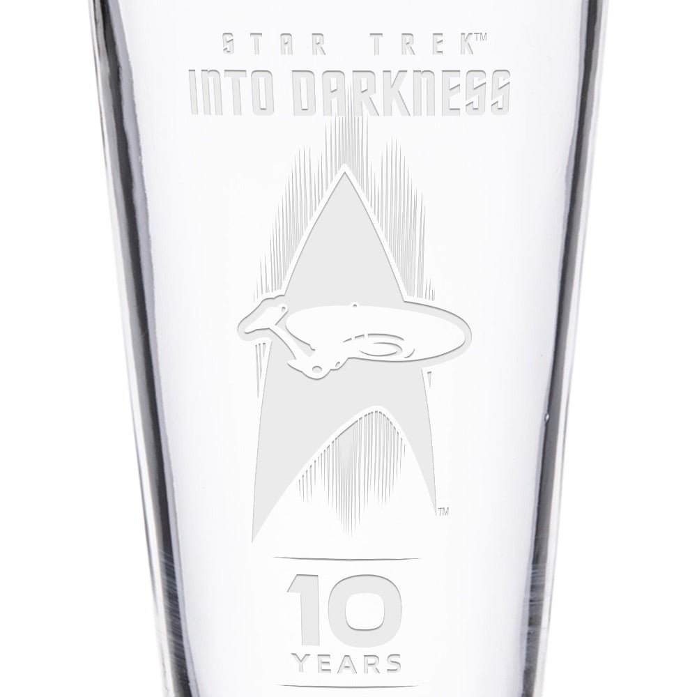 Star Trek XII: Into Darkness 10th Anniversary Laser Engraved Pint Glass - Paramount Shop