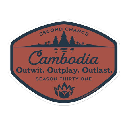 Survivor Cambodia Die Cut Sticker - Paramount Shop