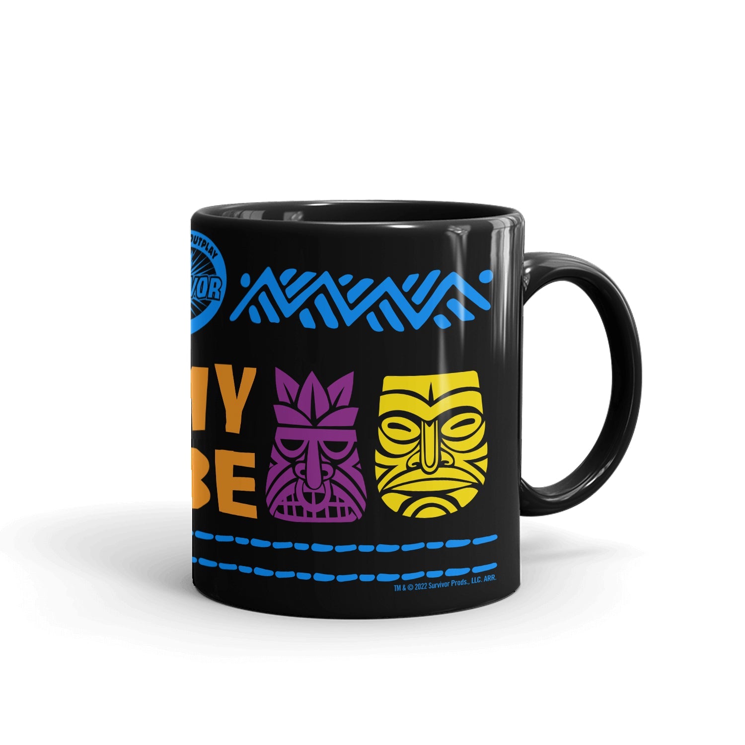 Survivor I Love My Tribe Black Mug - Paramount Shop