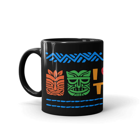 Survivor I Love My Tribe Black Mug - Paramount Shop