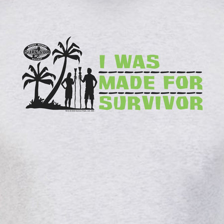 Survivor I Was Made For Survivor Men's Tri - Blend T - Shirt - Paramount Shop