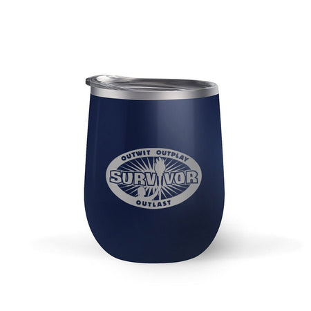 Survivor Outwit, Outplay, Outlast 12 oz Wine Tumbler - Paramount Shop