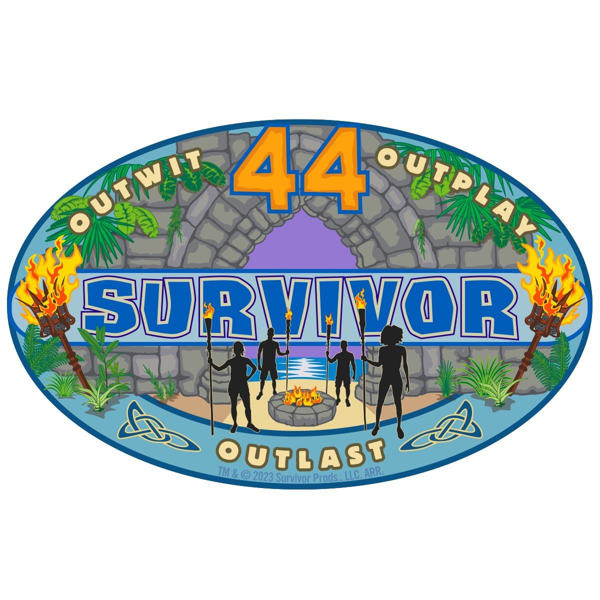 Survivor Season 44 4" Die Cut Sticker - Paramount Shop