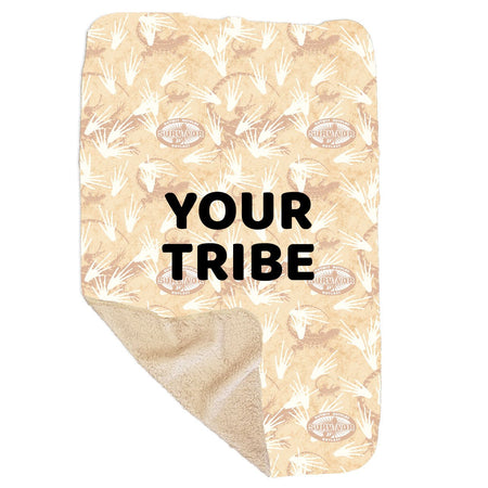 Survivor Terrain Personalized Sherpa Blanket - 37" x 57" - Paramount Shop