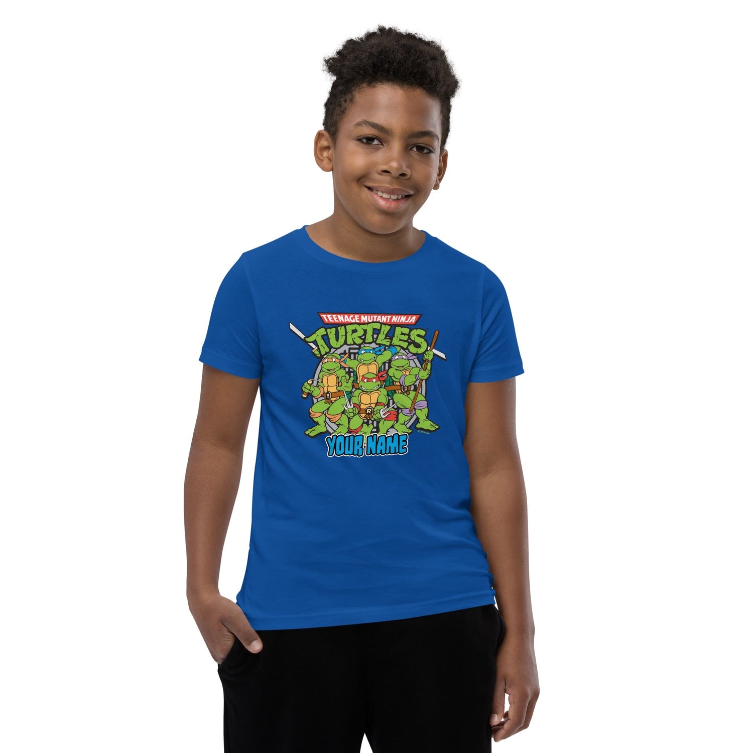 Teenage Mutant Ninja Turtles Badge Personalized Kids T - Shirt - Paramount Shop