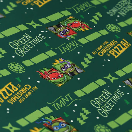 Teenage Mutant Ninja Turtles Christmas Wrapping Paper - Paramount Shop