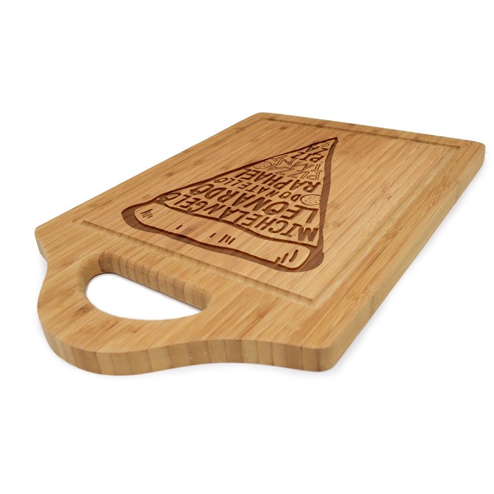 Teenage Mutant Ninja Turtles Pizza Laser Engraved Cutting Board - Paramount Shop