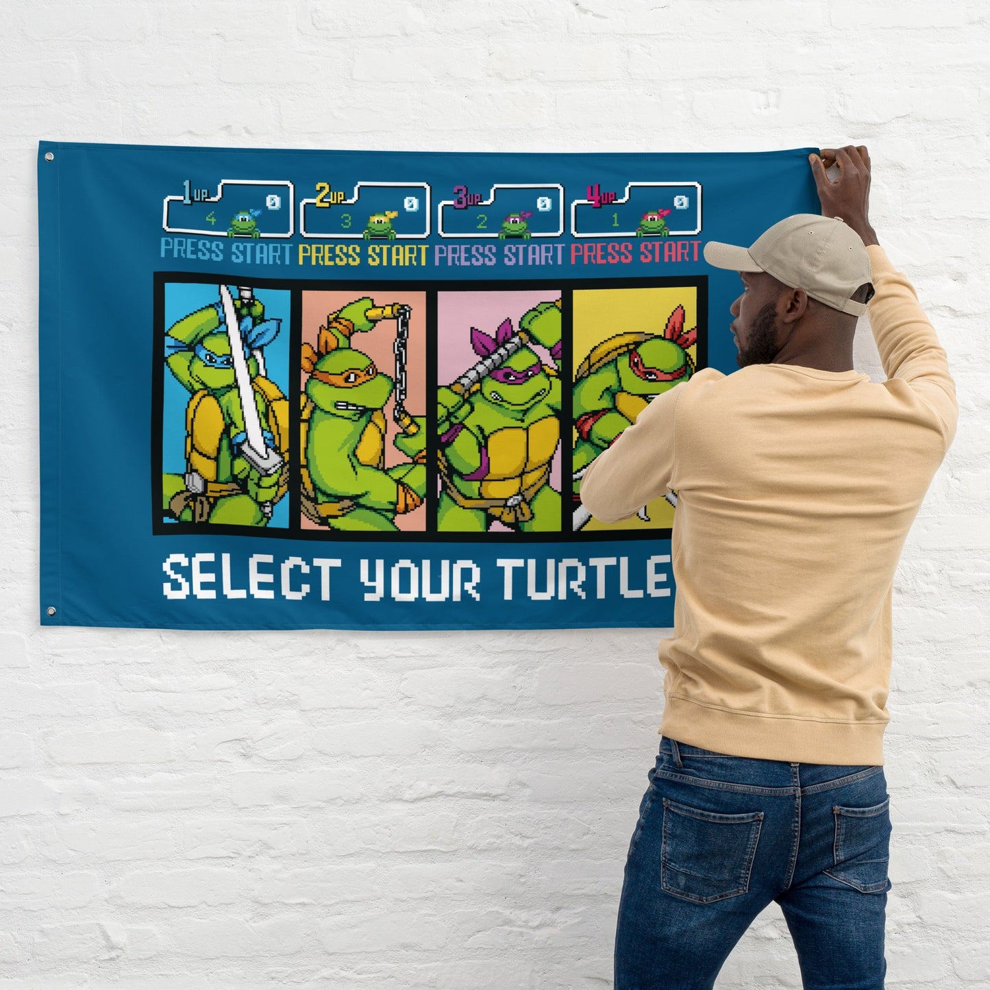 Teenage Mutant Ninja Turtles Select Your Turtles Flag - Paramount Shop