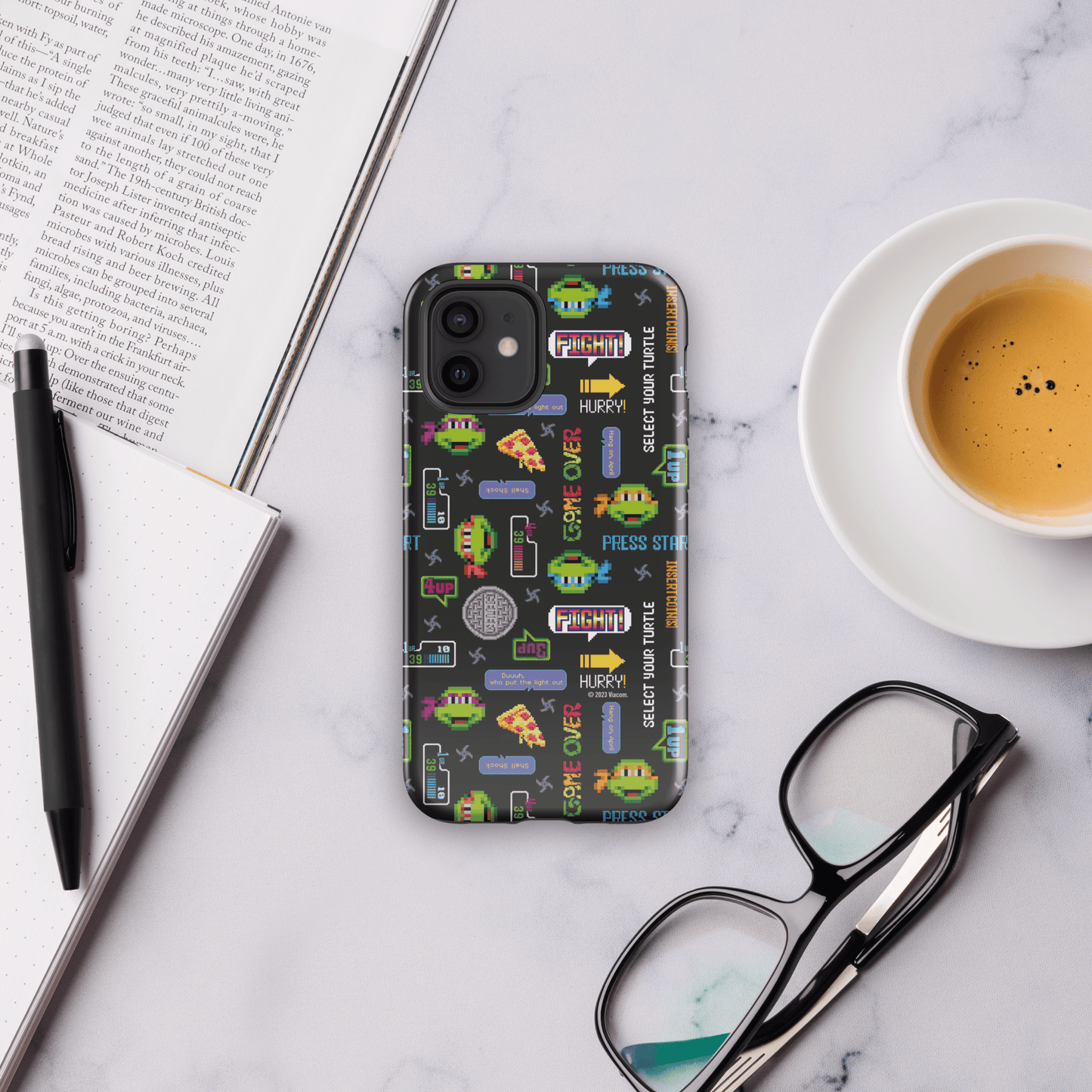 Teenage Mutant Ninja Turtles Video Game Pattern Tough Phone Case - iPhone - Paramount Shop