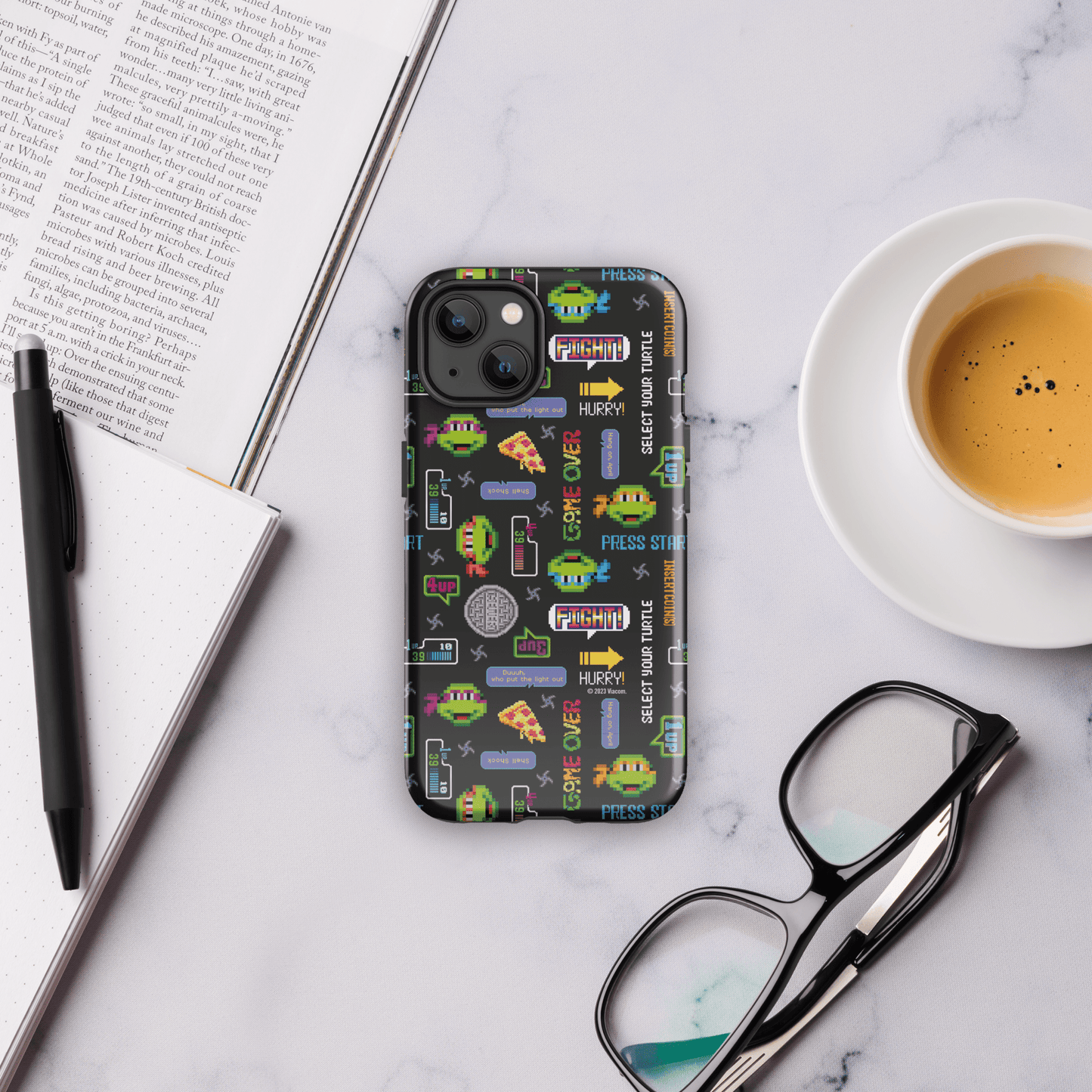 Teenage Mutant Ninja Turtles Video Game Pattern Tough Phone Case - iPhone - Paramount Shop