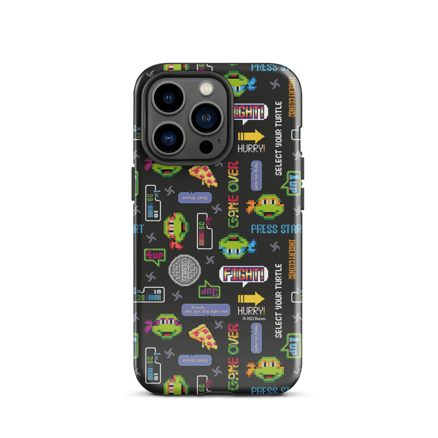 Teenage Mutant Ninja Turtles Video Game Pattern Tough Phone Case - iPhone - Paramount Shop