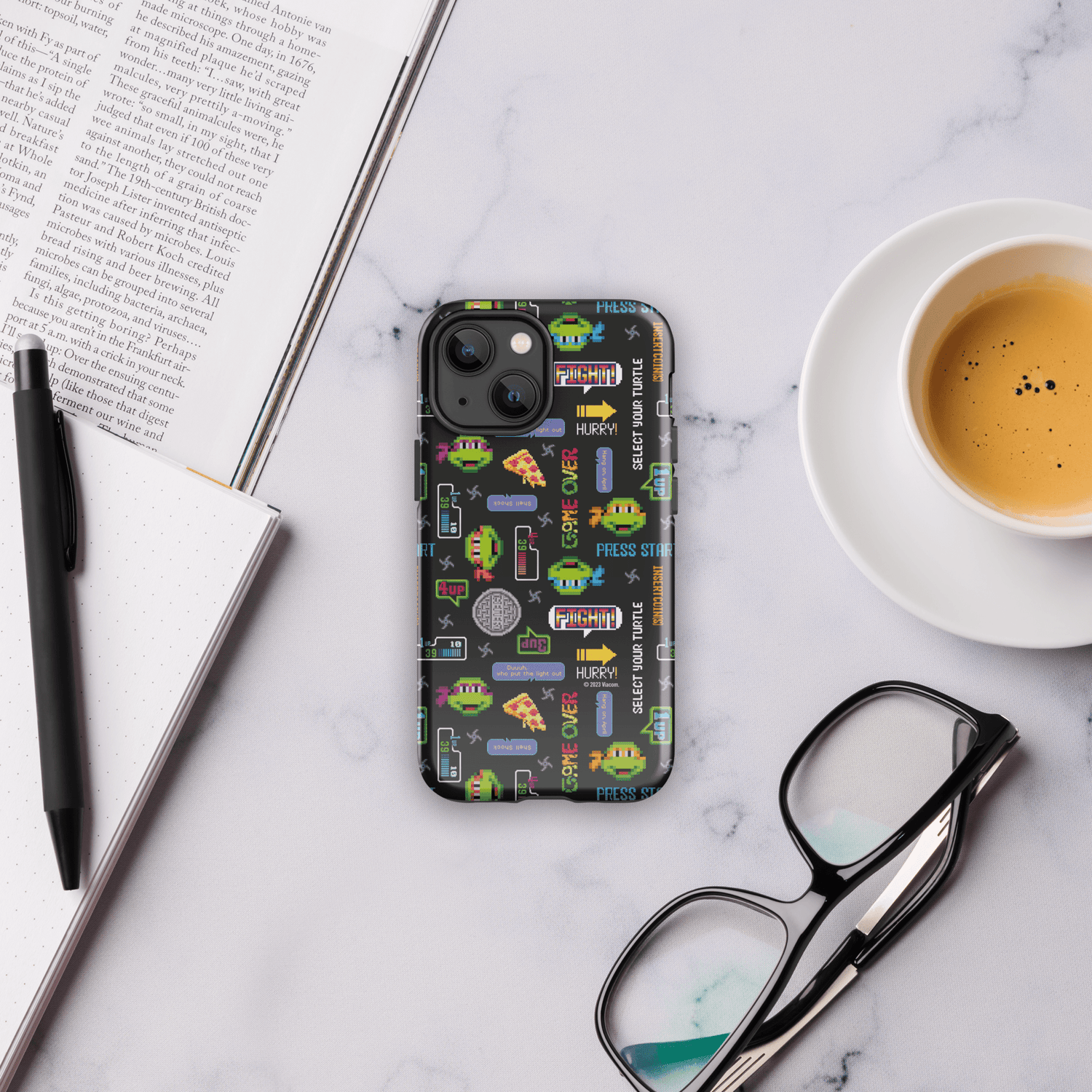 Teenage Mutant Ninja Turtles Video Game Pattern Tough Phone Case - iPhone - Paramount Shop