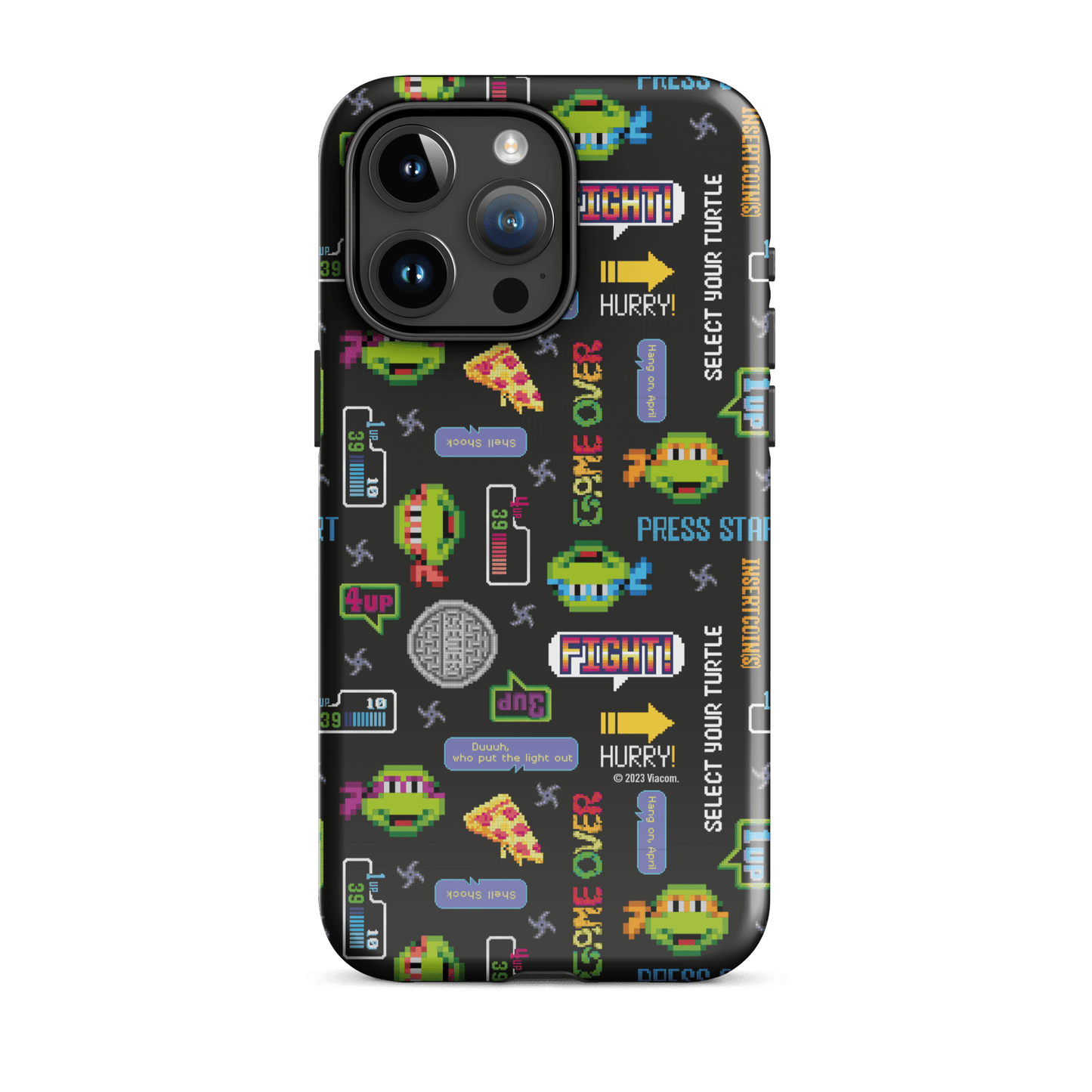 Teenage Mutant Ninja Turtles Video Game Pattern Tough Phone Case - iPhone - Paramount Shop