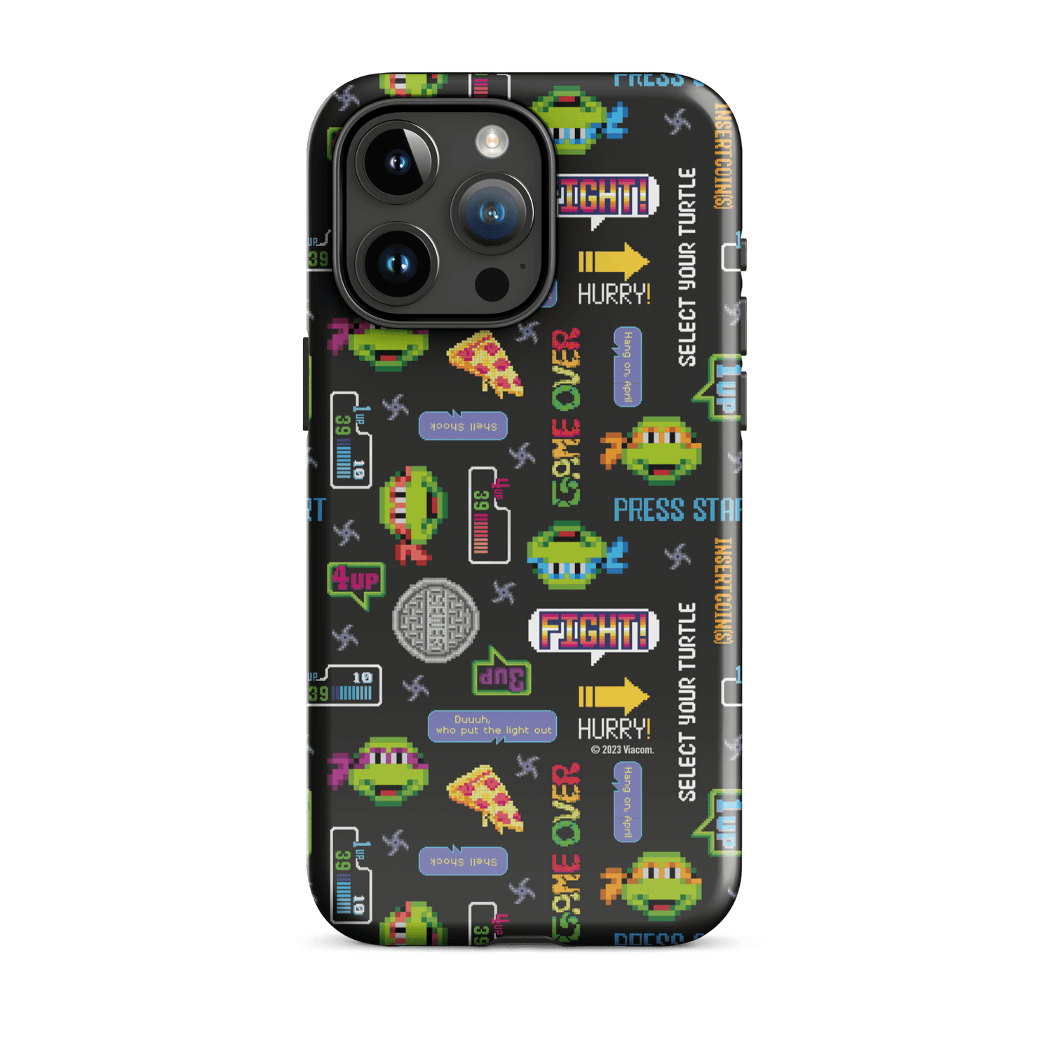 Teenage Mutant Ninja Turtles Video Game Pattern Tough Phone Case - iPhone - Paramount Shop