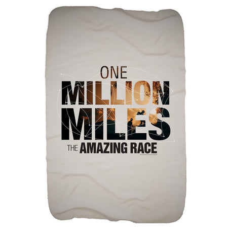 The Amazing Race One Million Miles Sherpa Blanket - Paramount Shop