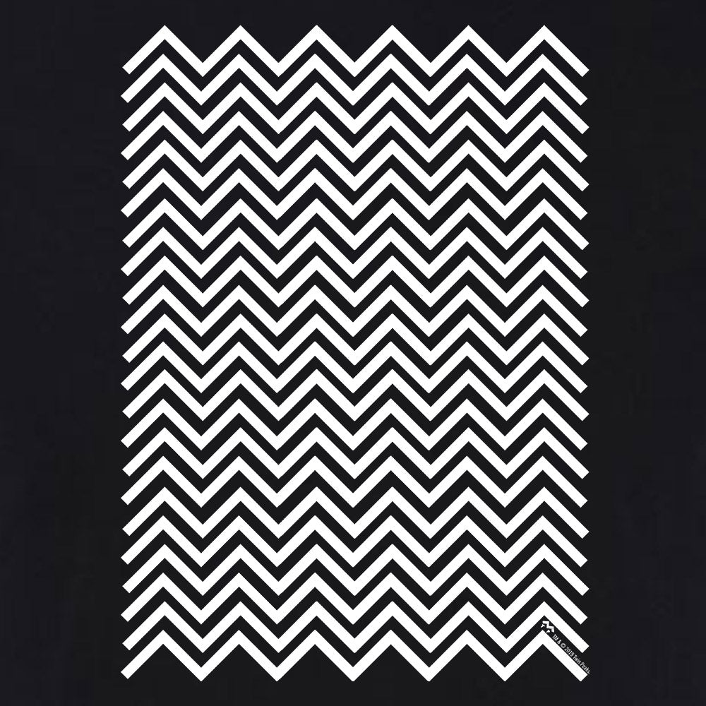 Twin Peaks Black and White Chevron Adult Short Sleeve T - Shirt - Paramount Shop