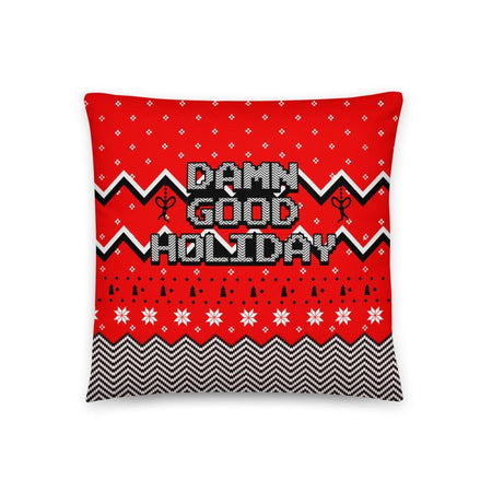 Twin Peaks Damn Good Holiday Throw Pillow - 16" x 16" - Paramount Shop