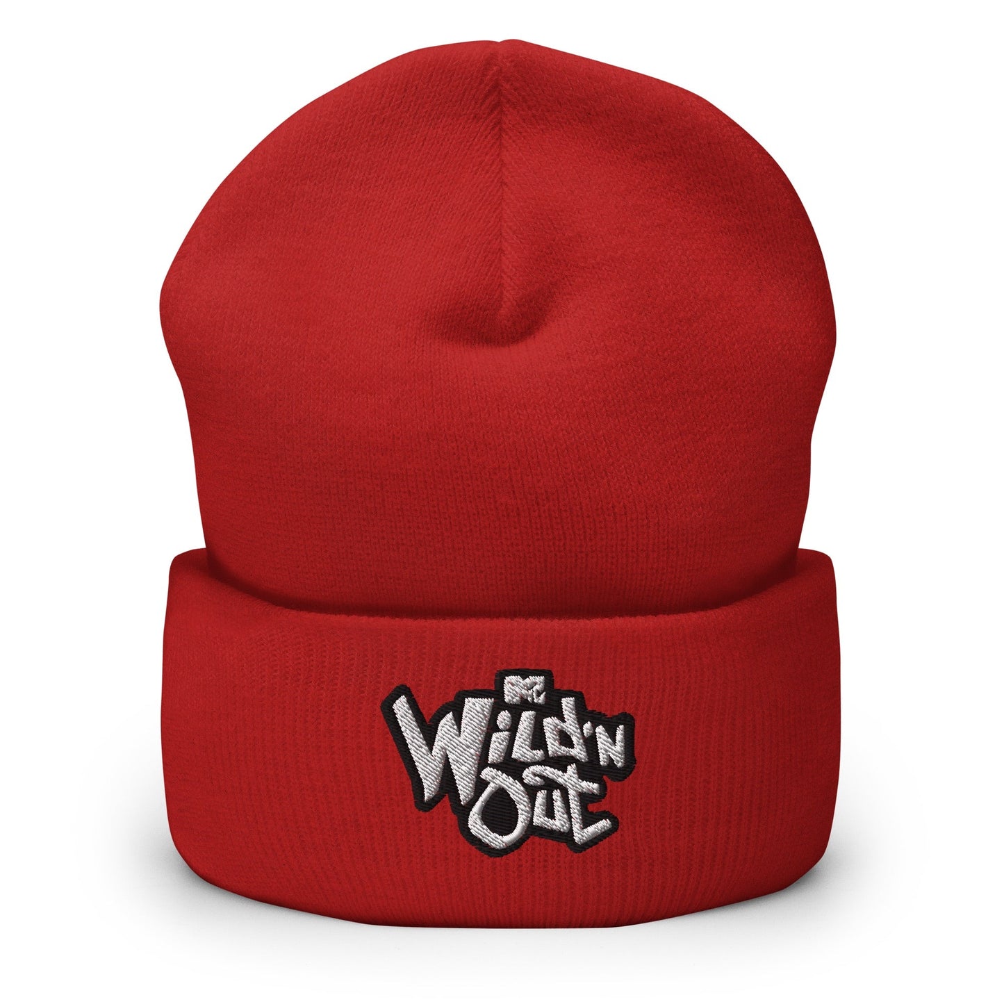 Wild 'N Out Logo Red Embroidered Beanie - Paramount Shop