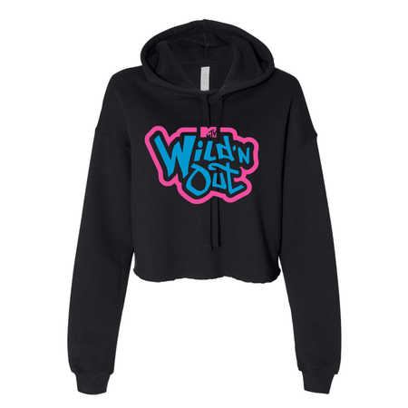 Wild 'N Out Neon Old School Women's Crop Fleece Hoodie - Paramount Shop