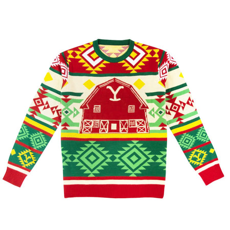 Yellowstone Barn Holiday Sweater - Paramount Shop