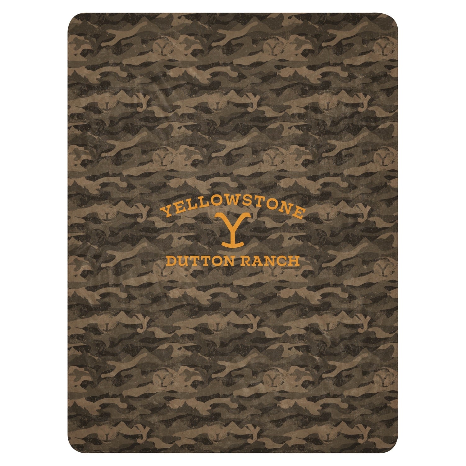 Yellowstone Camo Sherpa Blanket - Paramount Shop