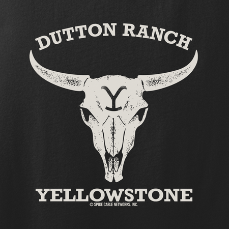 Yellowstone Dutton Ranch Cow Skull Adult Tank Top - Paramount Shop