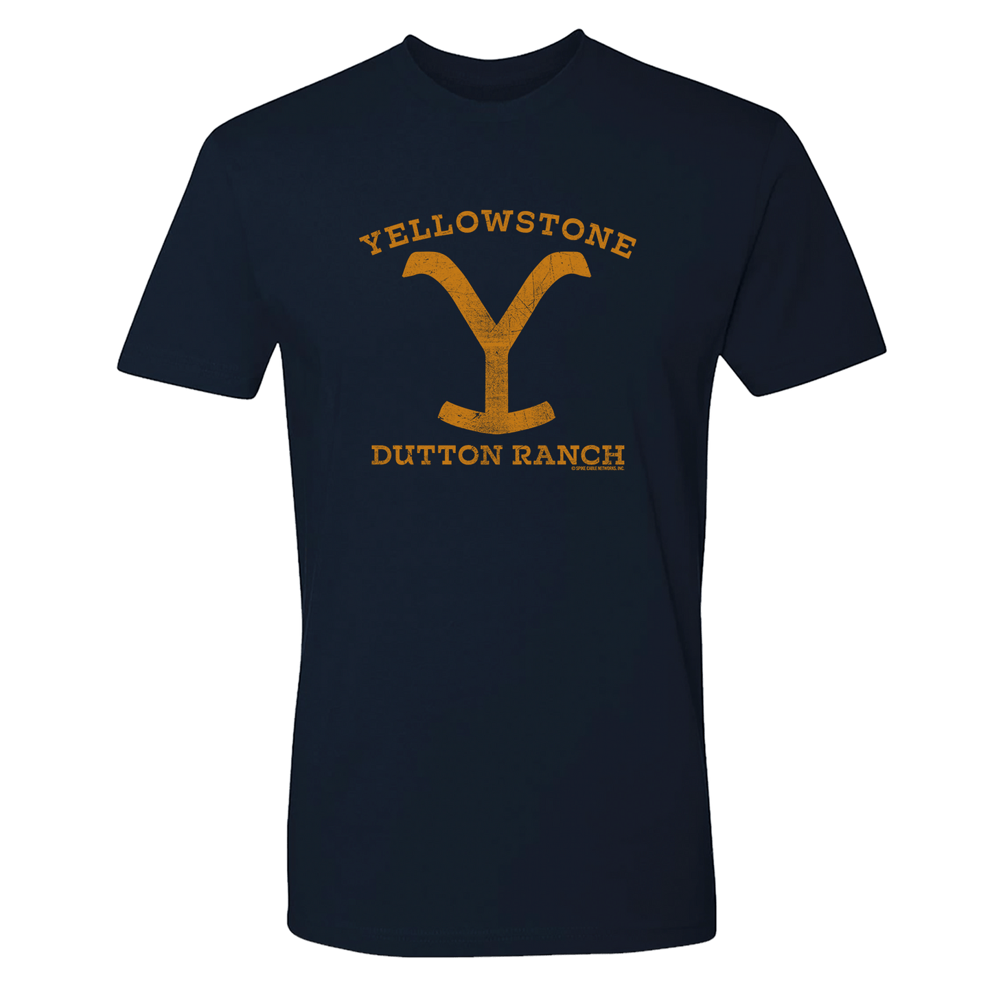 Yellowstone Dutton Ranch Distressed Logo Adult Short Sleeve T - Shirt - Paramount Shop