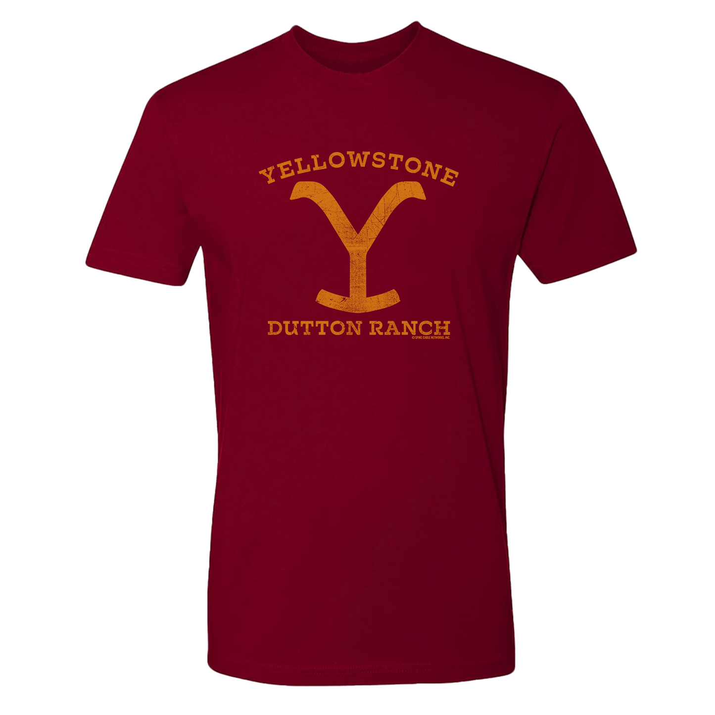 Yellowstone Dutton Ranch Distressed Logo Adult Short Sleeve T - Shirt - Paramount Shop