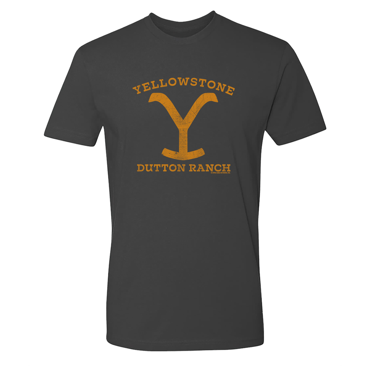 Yellowstone Dutton Ranch Distressed Logo Adult Short Sleeve T - Shirt - Paramount Shop