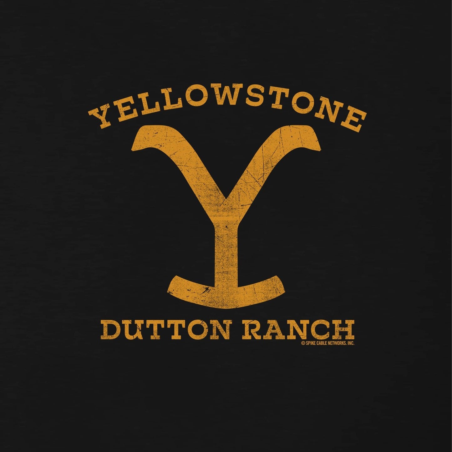 Yellowstone Dutton Ranch Distressed Logo Adult Short Sleeve T - Shirt - Paramount Shop