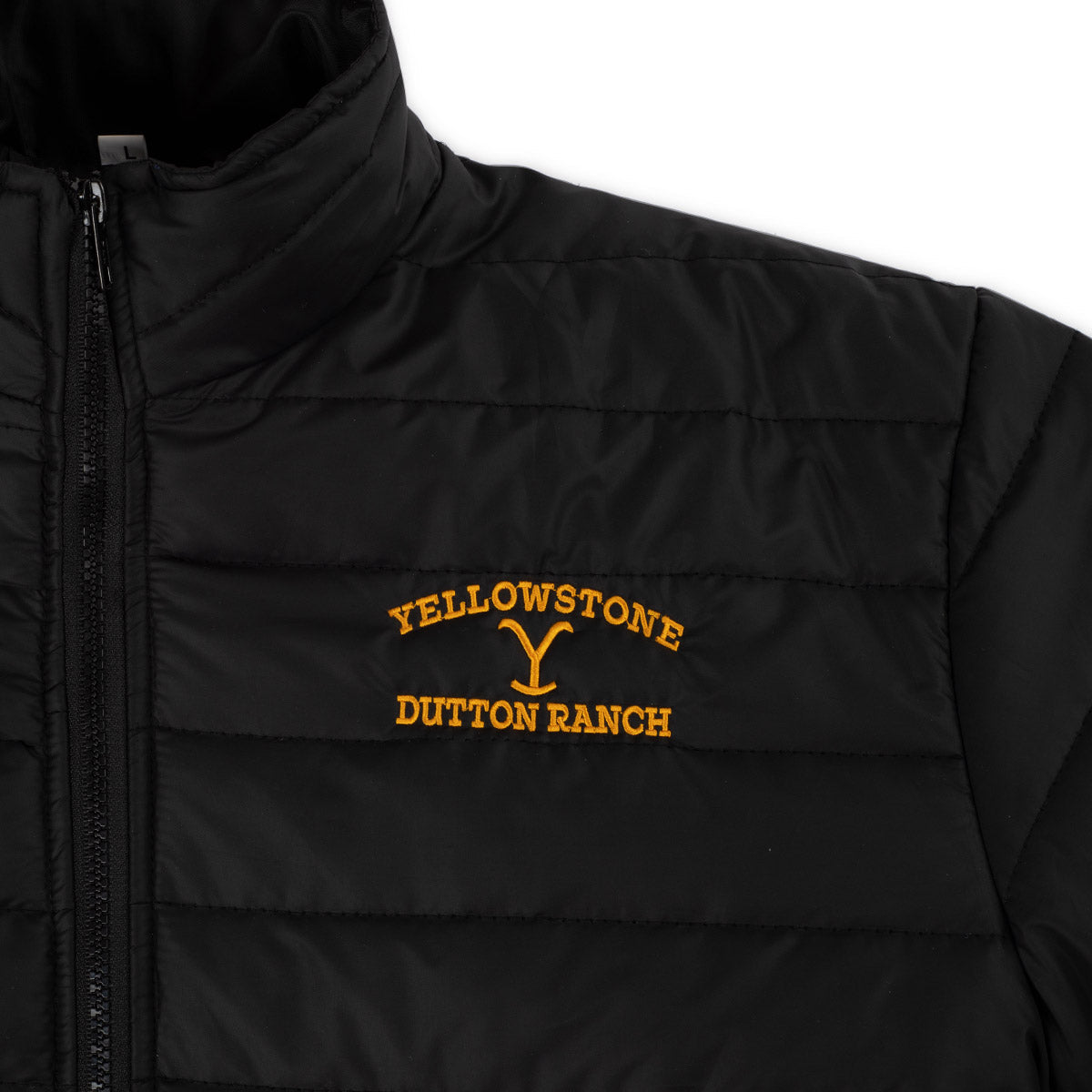 Yellowstone Dutton Ranch Logo Puffer Jacket - Paramount Shop