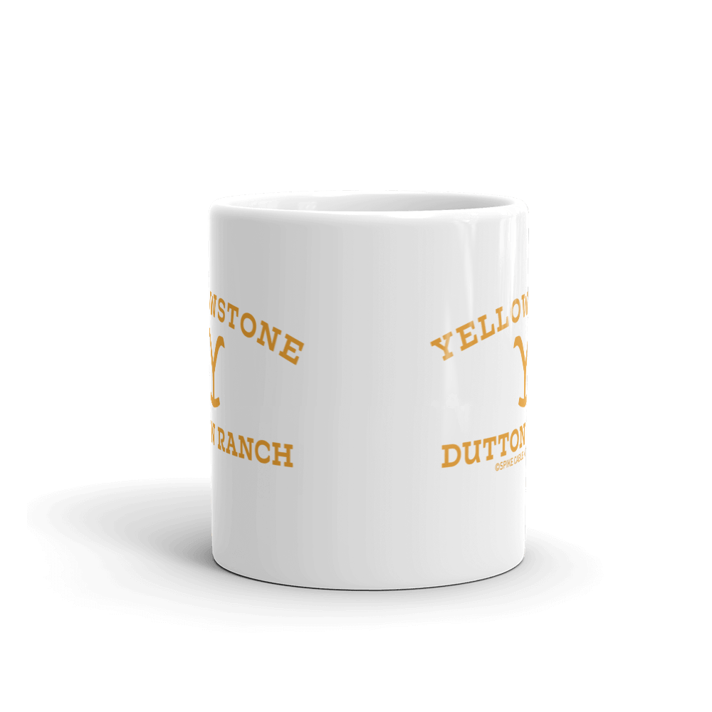 Yellowstone Dutton Ranch Logo White Mug - Paramount Shop